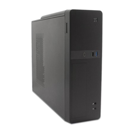 caja para pc slim con usb-c, fuente sfx 80 plus bronze y lector de tarjetas t310 micro-atx 300w