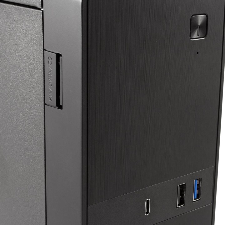 COOLBOX Slim PC case with USB-C, 80 Plus Bronze SFX power
