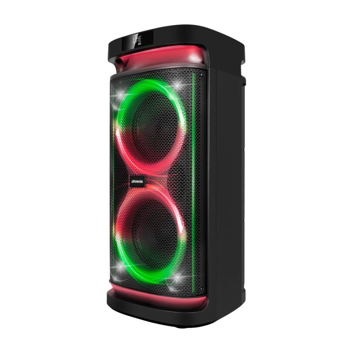 PHOENIX Altoparlante portatile Bluetooth per karaoke con 2
