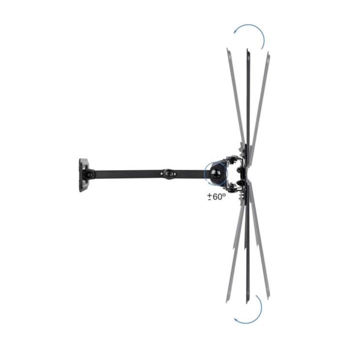 TOOQ Schwenkbare TV-Wandhalterung LP1356TN 13-55" 25KG