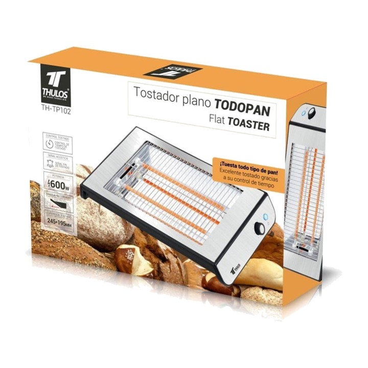 THULOS Tostapane piatto per tutti i tipi di pane TH-TP102