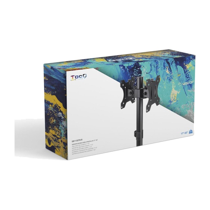 TOOQ Dual monitor desk mount DB1132TN 32" 8KG DSP0000026234