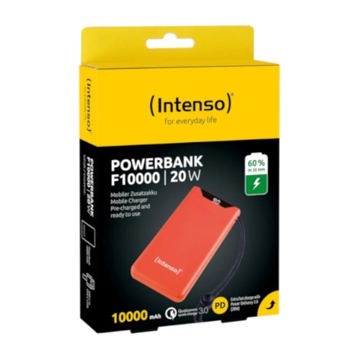 INTENSO Ekstern batteri til hurtig opladning af mobil F10000