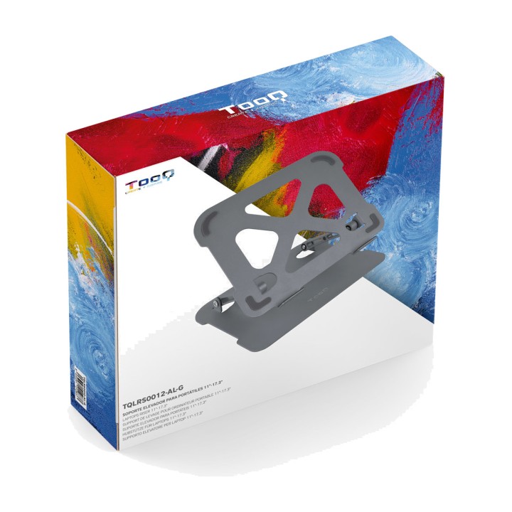TOOQ Adjustable aluminium laptop riser stand TQLRS0012