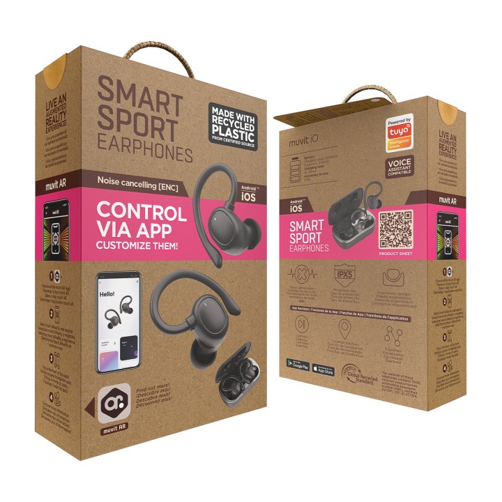 MUVIT Écouteurs de sport true wireless avec réduction du