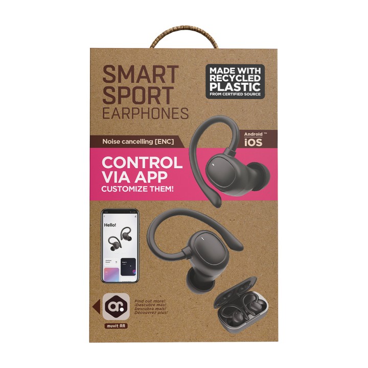 MUVIT Bezdrôtové športové slúchadlá true wireless s