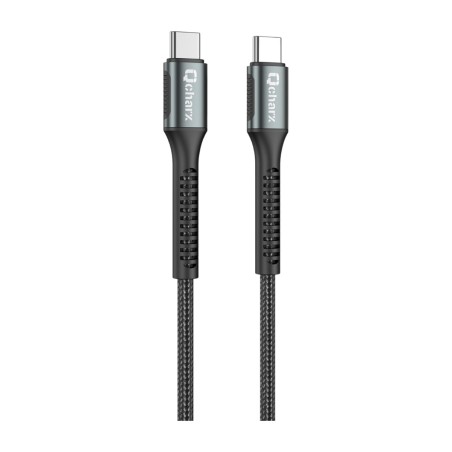 cable trenzado de carga y datos con conectores en aluminio para móvil prague-1m usb-c/c 3a 100w