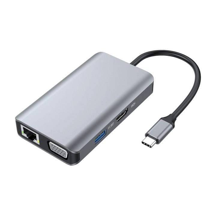 CONCEPTRONIC USB-C-Dockingstation 7-in-1 mit HDMI und VGA