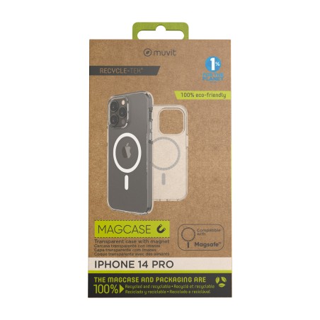 funda magnética reciclada para móvil recycletek-magsafe iphone 14 pro