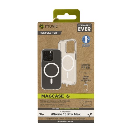 recycled magnetic phone case recycletek-magsafe iphone 15 pro