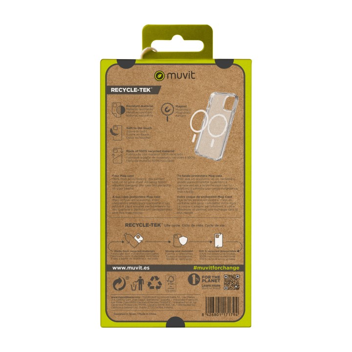 MUVIT Custodia magnetica riciclata per cellulare con