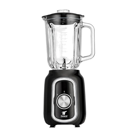 frullatore con caraffa in vetro e funzione pulse th-bv105 500w 1,5l