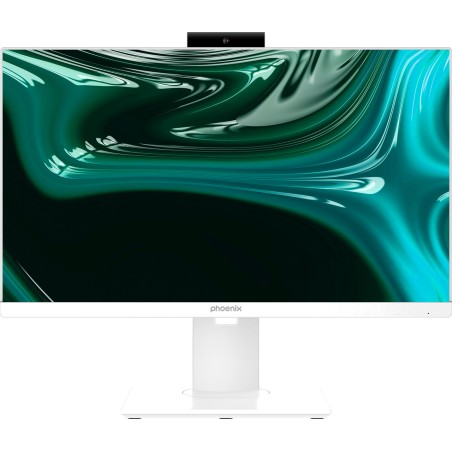 computer all-in-one da 23,8 pollici con webcam, altezza regolabile e schermo orientabile unity-cam i5-12400 16gb ddr4 ssd-1tb fhd w11