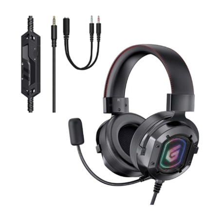 rgb stereo gaming headset with microphone athan03b-jack 3,5 mm