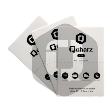 pack con 10 láminas protectoras de hidrogel hd qx1