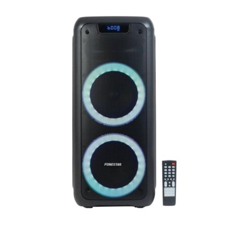 prenosni bluetooth zabavni zvočnik z baterijo in daljinskim upravljalnikom party-duo 100 w fm usb-mp3