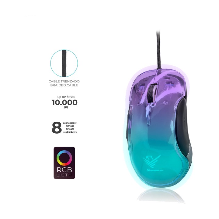 PHOENIX Kabelgebundene Gaming-Maus mit RGB-Beleuchtung