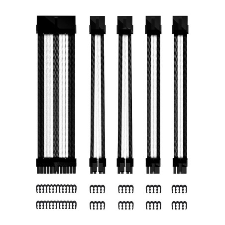 power supply extension cable kit atx-24-pin 4+4-pin 6+2-pin 30cm
