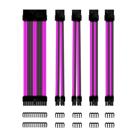 kit de rallonges de câbles pour alimentation atx-24-pin 4+4-pin 6+2-pin 30cm