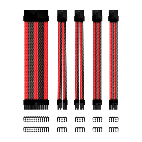 kit de rallonges de câbles pour alimentation atx-24-pin 4+4-pin 6+2-pin 30cm