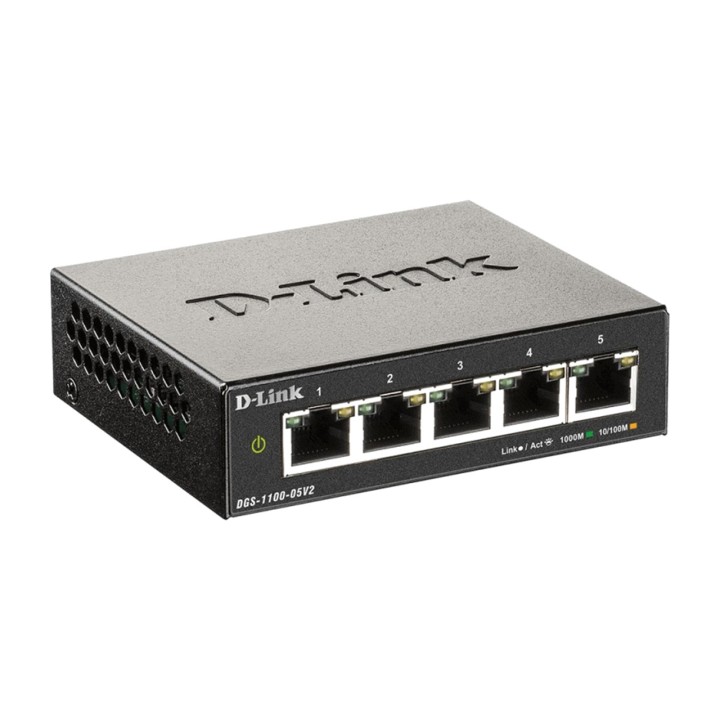 D-LINK Switch Gigabit gestibile a 5 porte senza ventola