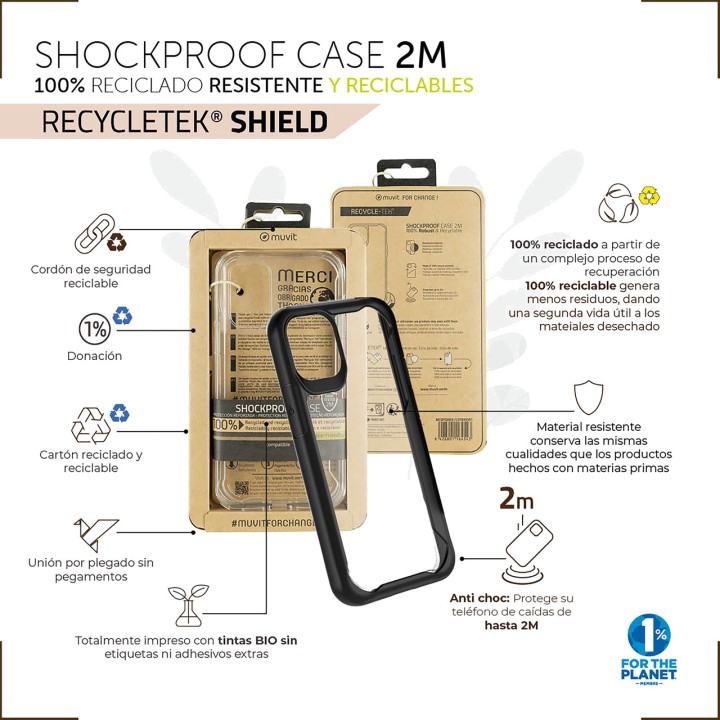 MUVIT Capa anti-impacto reciclável para celular