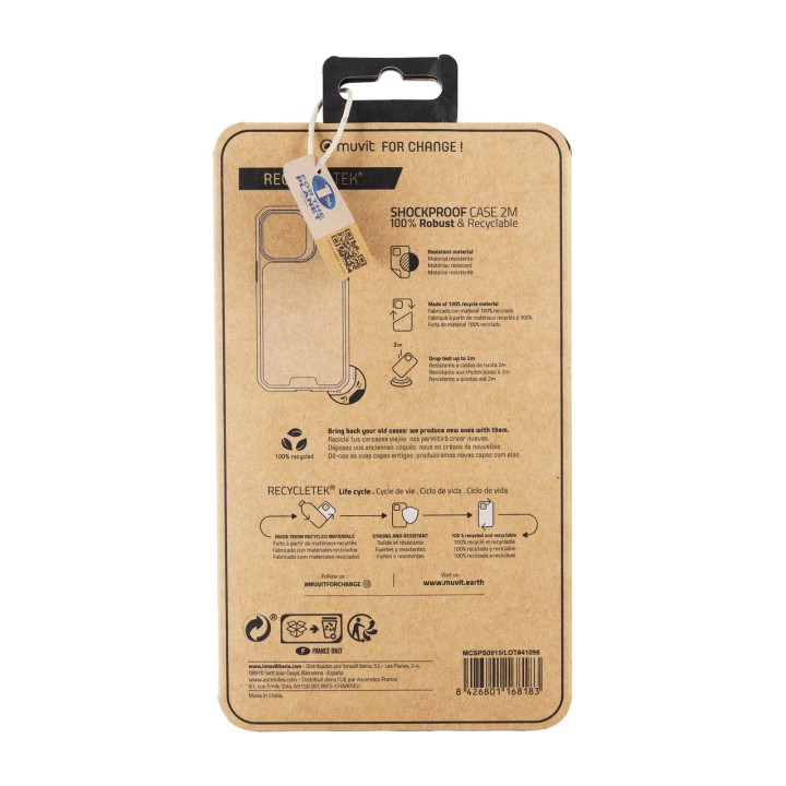 MUVIT Funda antigolpes reciclada para móvil SHOCKPROOF-2M