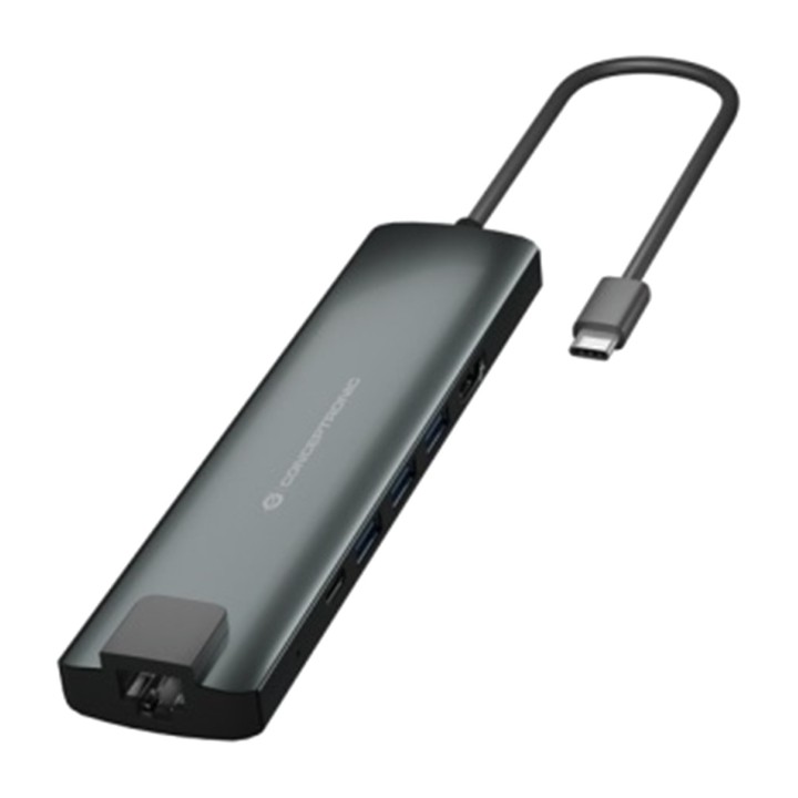 CONCEPTRONIC USB-C monitoriporttisovitin 9-in-1, HDMI,