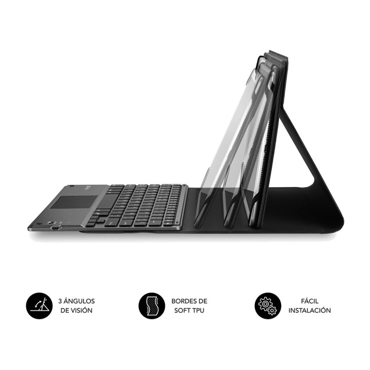SUBBLIM Case with detachable Bluetooth keyboard and touchpad