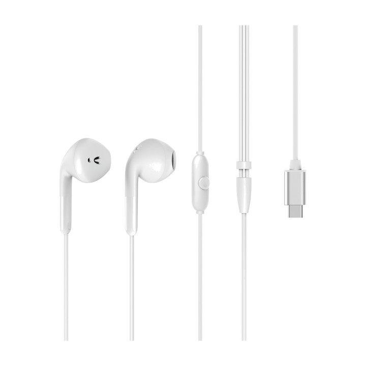 MUVIT Recycled plastic USB-C in-ear headphones with