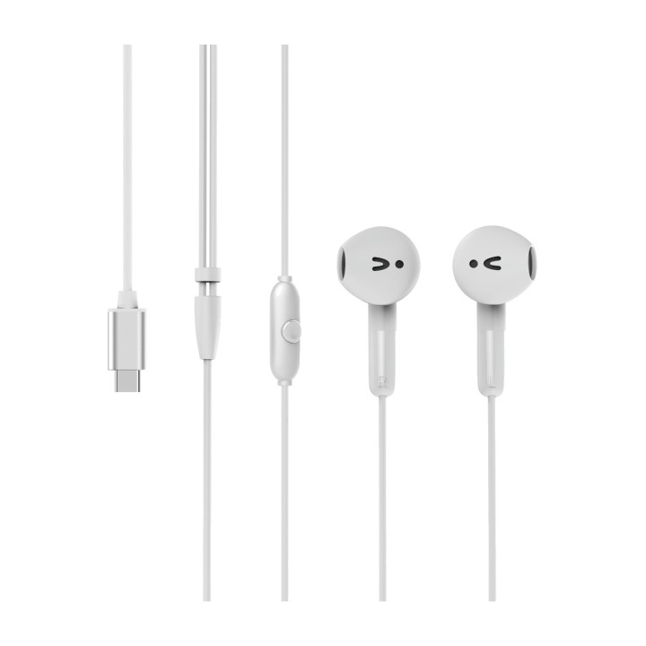 MUVIT Auriculars intraurals USB-C de plàstic reciclat amb