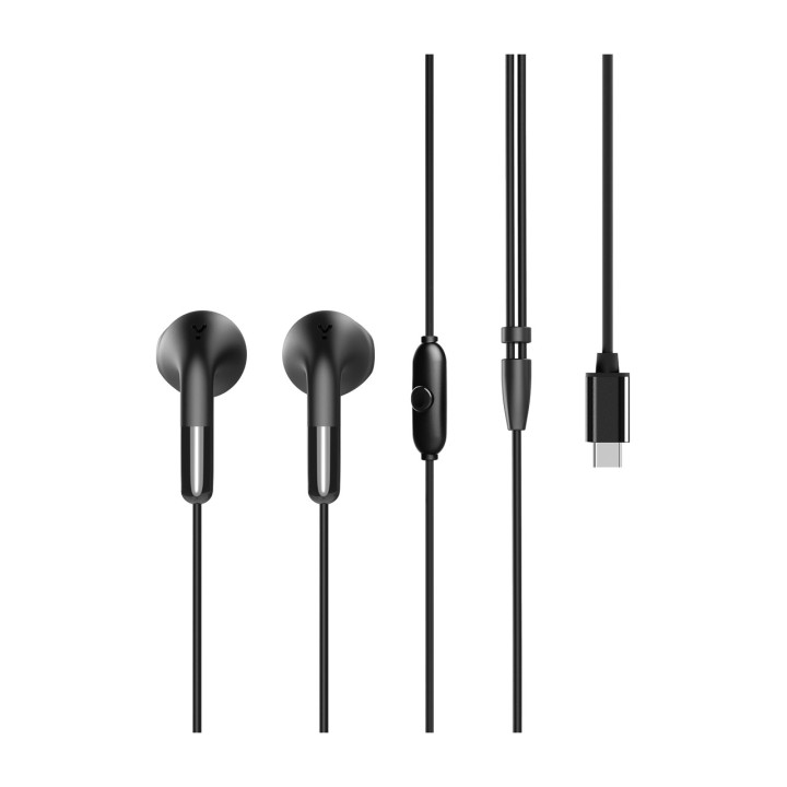 MUVIT Auriculares intraurales USB-C de plástico reciclado