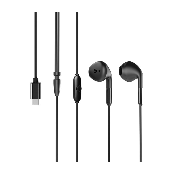 MUVIT Intraurální sluchátka USB-C z recyklovaného plastu s
