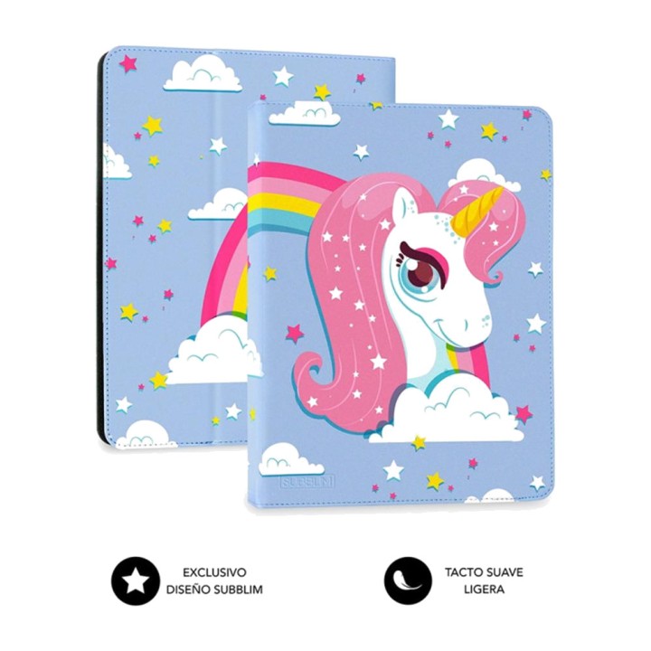SUBBLIM Funda infantil de unicornios para tablet universal de 10,1 pulgadas TRENDY-CASE DSP0000021775