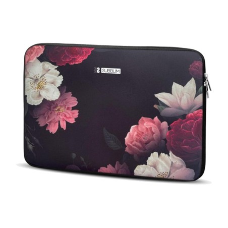 custodia per laptop in neoprene con stampa floreale per laptop da 15,6 pollici trendy-sleeve
