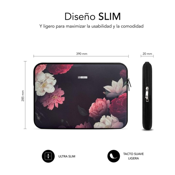 SUBBLIM Housse d'ordinateur portable en néoprène à imprimé