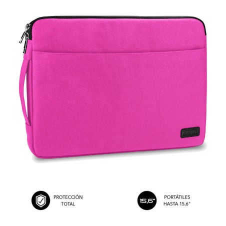 funda con bolsillo frontal y doble cremallera para portátil de 15,6 pulgadas urban-laptop-sleeve