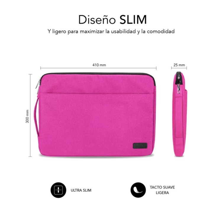 SUBBLIM Capa com bolsinho frontal e dupla cremalheira para