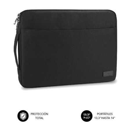 laptop sleeve with front pocket and double zipper for 13.3- to 14-inch laptops urban-laptop-sleeve
