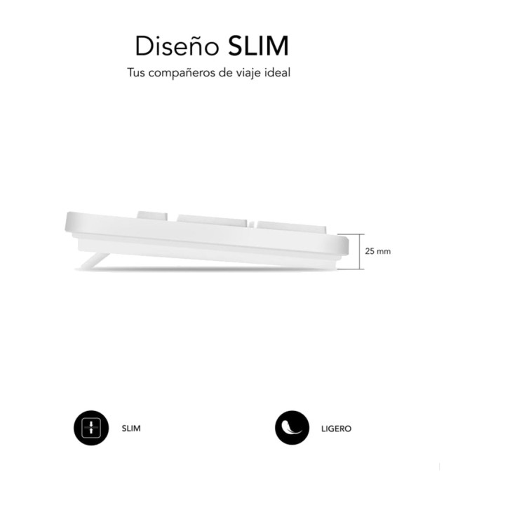 SUBBLIM Tastiera USB cablata silenziosa a basso profilo