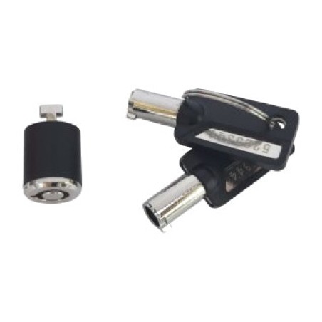 antivol pour boîtier de pc avec clé passe-partout custodio03bsm