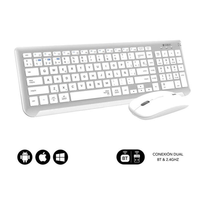 SUBBLIM Extended keyboard and multi-device wireless mouse