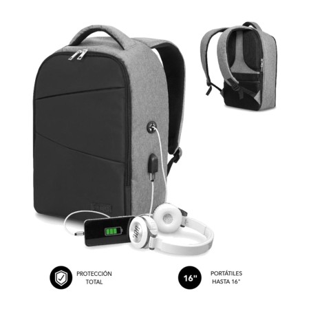 zaino antifurto imbottito per laptop fino a 16 pollici secure-v2-ap