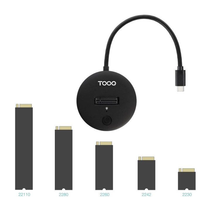 TOOQ Base USB-C per a SSD M.2 NVMe TQDS-100B 3.2-GEN2 10GBPS