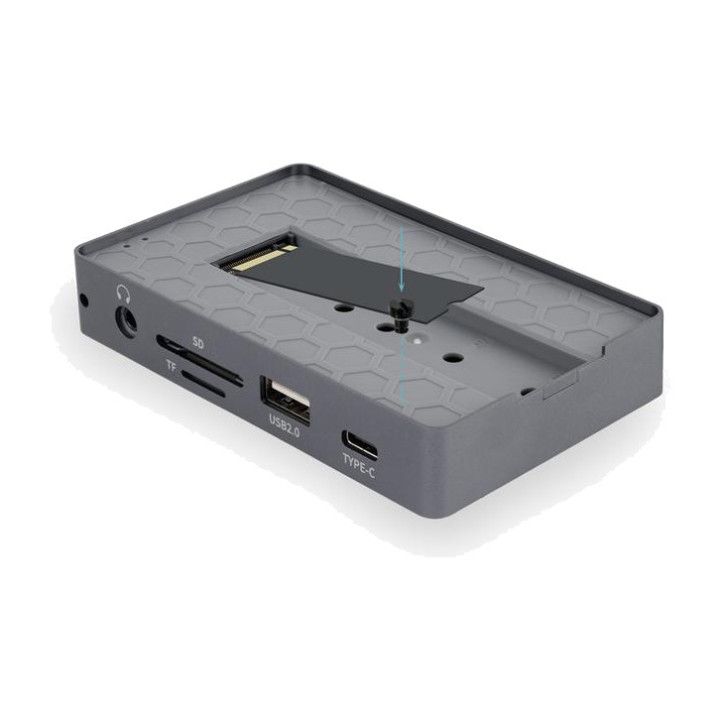 TOOQ Boîtier externe pour SSD avec hub USB-C 11-en-1