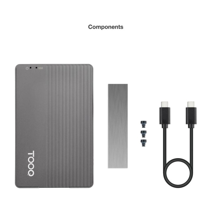 TOOQ Boîtier externe pour SSD avec hub USB-C 11-en-1