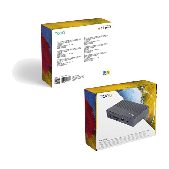 TOOQ Ulkoinen kotelo SSD-levylle, USB-C-keskitin 11 in 1