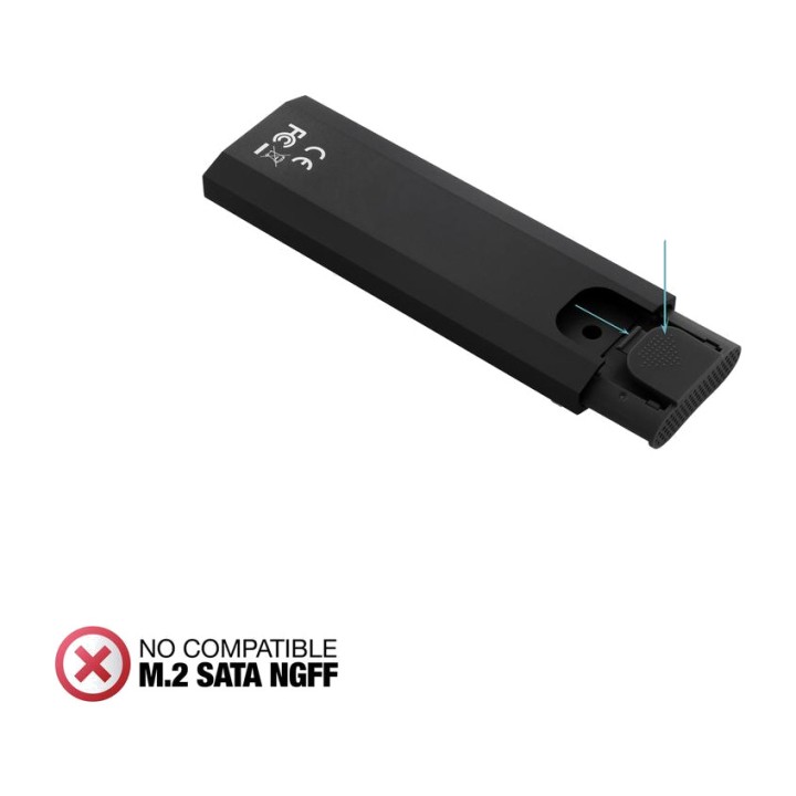 TOOQ USB-C external enclosure for SSD TQE-2231B M.2-NVME