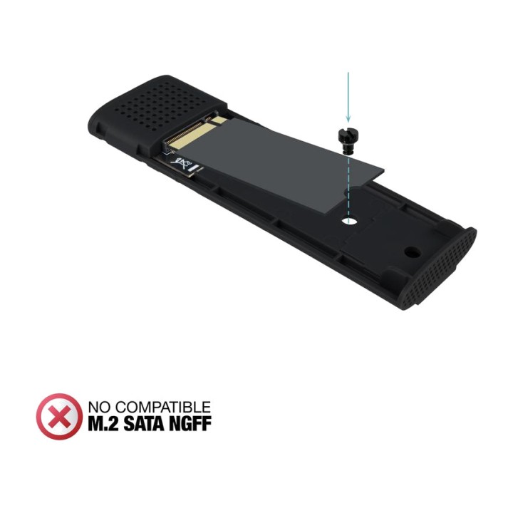 TOOQ Externý box USB-C pre SSD TQE-2231B M.2-NVME 10GBPS
