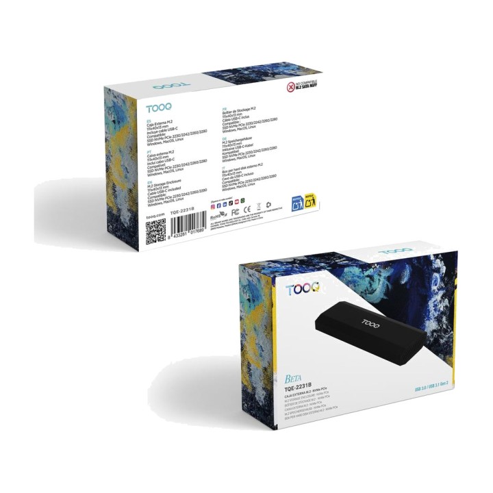 TOOQ Carcasă externă USB-C pentru SSD TQE-2231B M.2-NVME